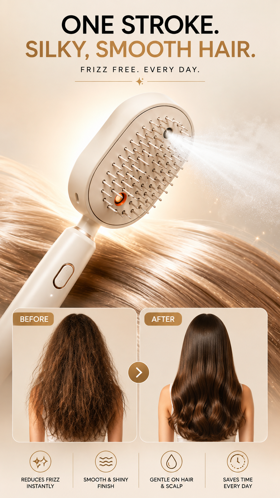 TrackCRD™ 5-in-1 Hair & Scalp Spa Brush — Detangle, Hydrate, Massage & Glow in One