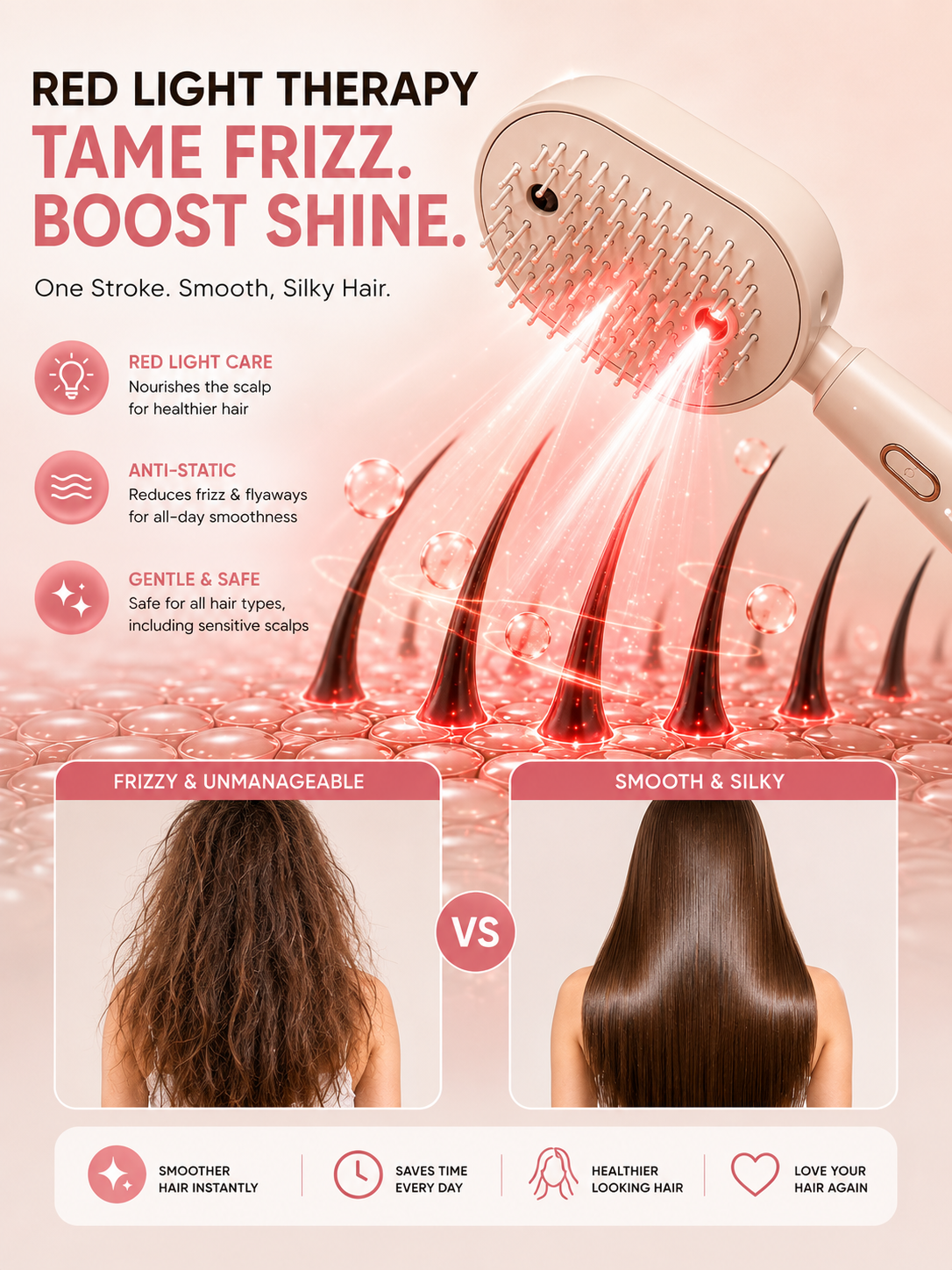 TrackCRD™ 5-in-1 Hair & Scalp Spa Brush — Detangle, Hydrate, Massage & Glow in One