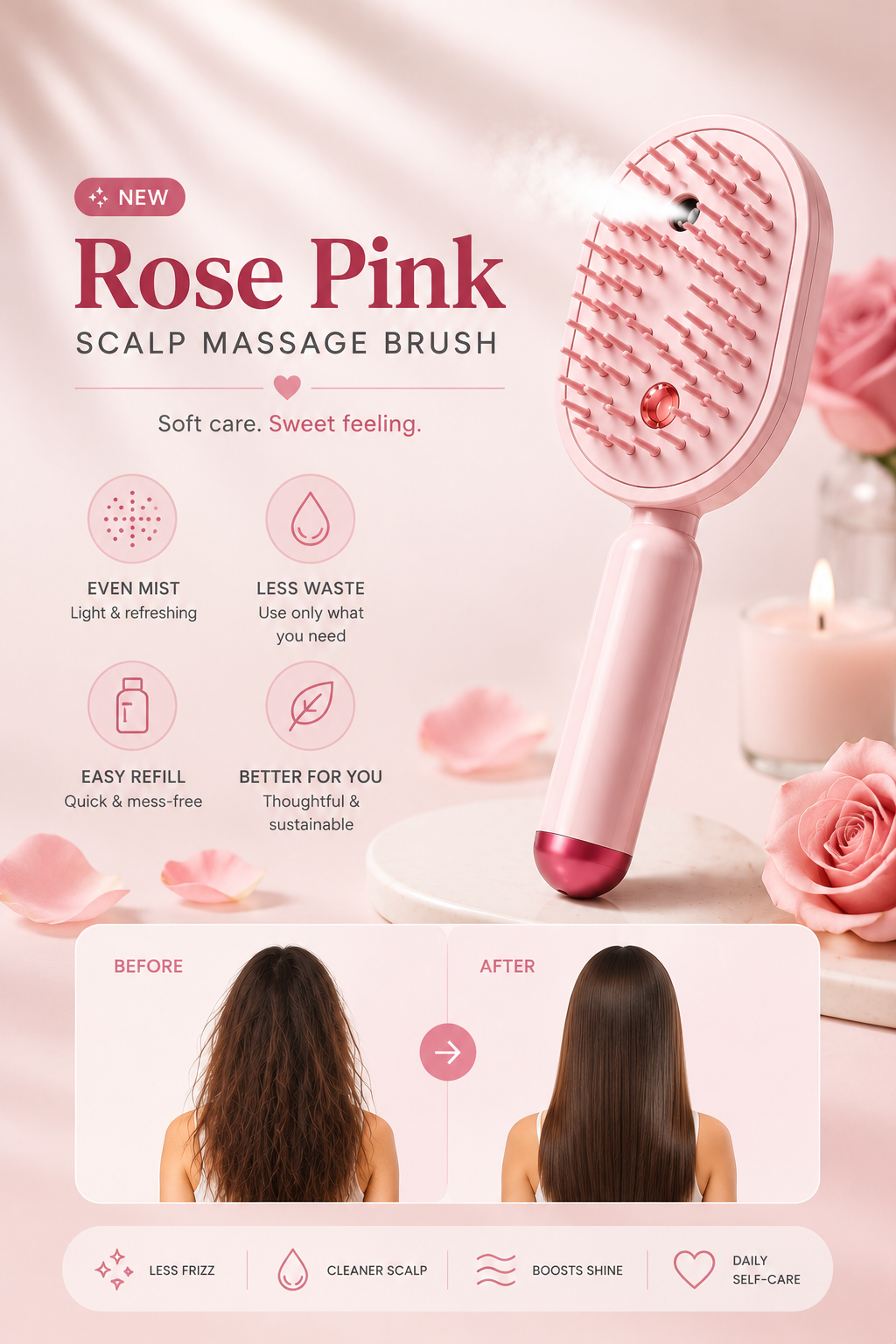 TrackCRD™ 5-in-1 Hair & Scalp Spa Brush — Detangle, Hydrate, Massage & Glow in One