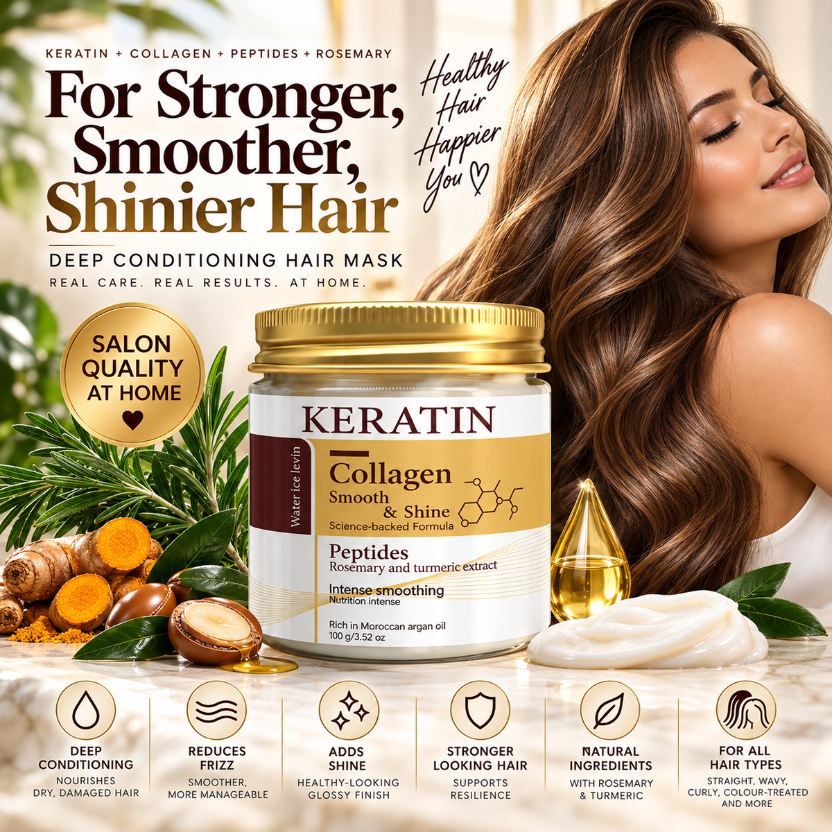 TrackCRD™ Silk Reset | Keratin + Collagen Deep Conditioning Hair Mask