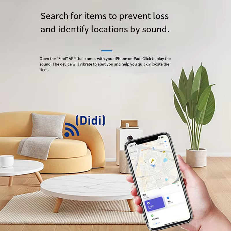 TrackCRD Wireless Charging Wallet Finder Card - Compatible with Apple Find My